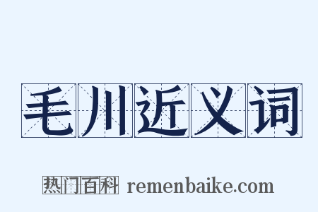 毛川近义词是什么意思的图片